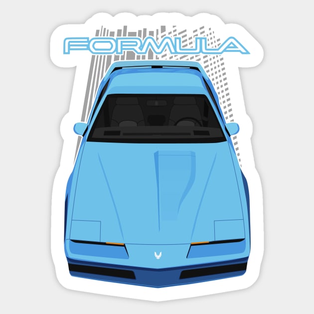 Pontiac Firebird Formula 3rdgen - Light Blue Sticker by V8social